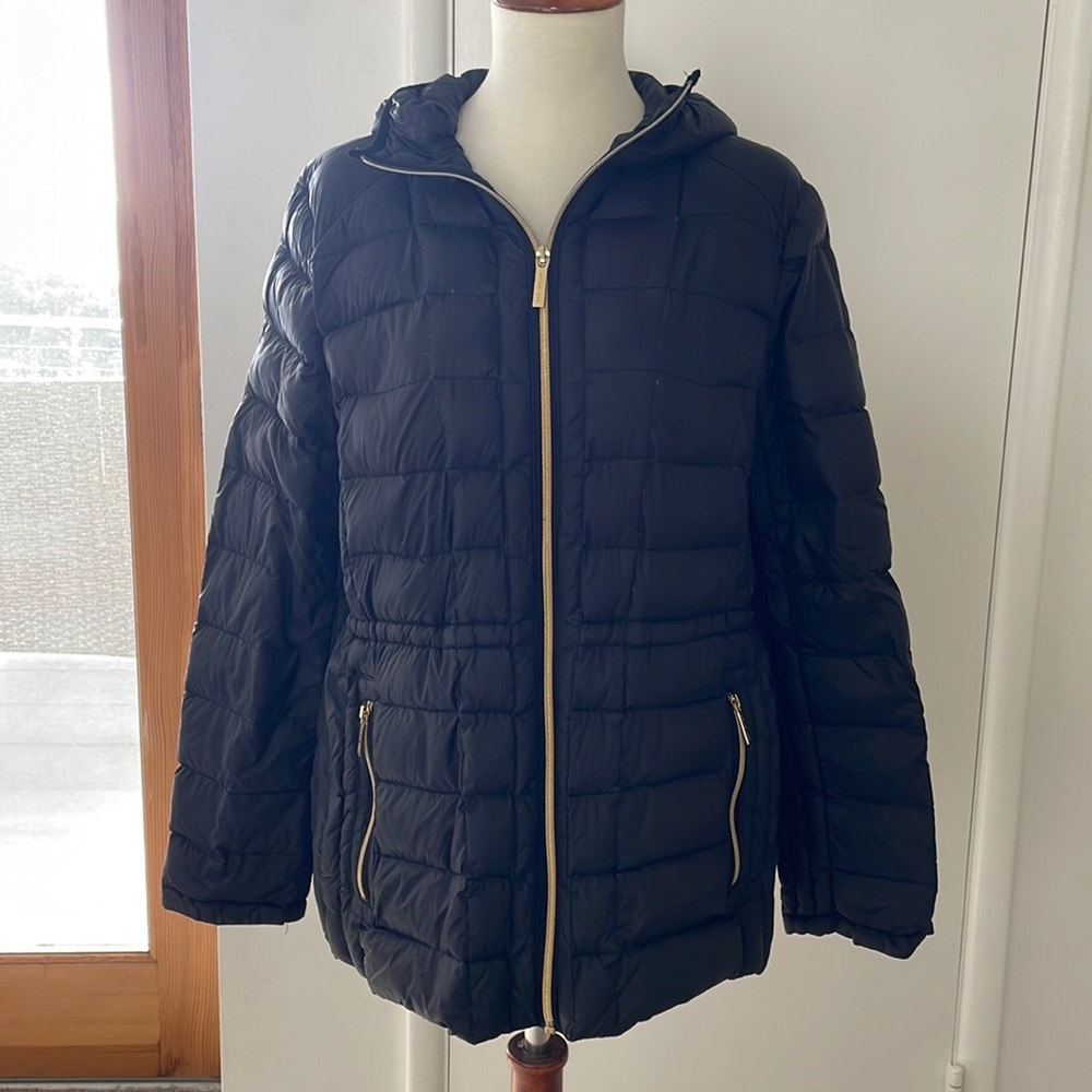 Michael Kors Black Puffer Zip Jacket